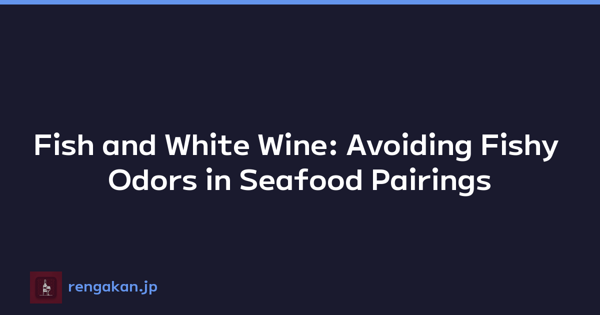Fish and White Wine: Avoiding Fishy Odors in Seafood Pairings